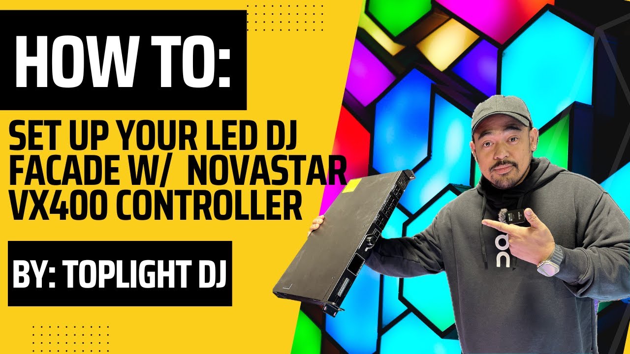 LED DJ FACADE / LED VIDEO WALL SET UP TUTORIAL ON NOVASTAR VX400 By