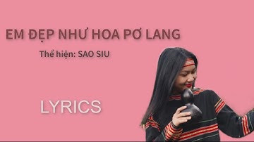 EM ĐẸP NHƯ HOA PƠ LANG x EM LÀ CÔ GÁI JRAI - SAO SIU (Lyrics)