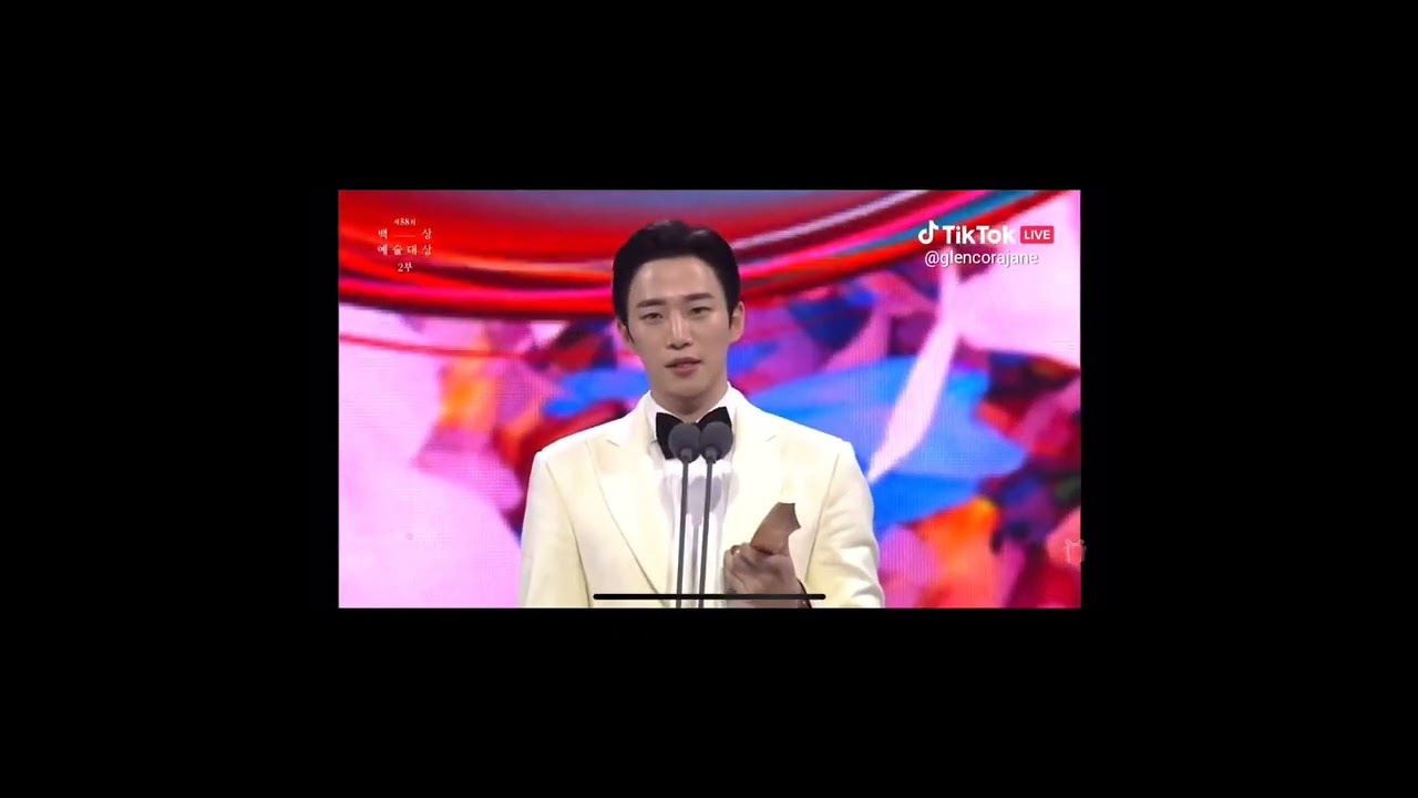 Subbed: Award acceptance speech by Junho at Baeksang