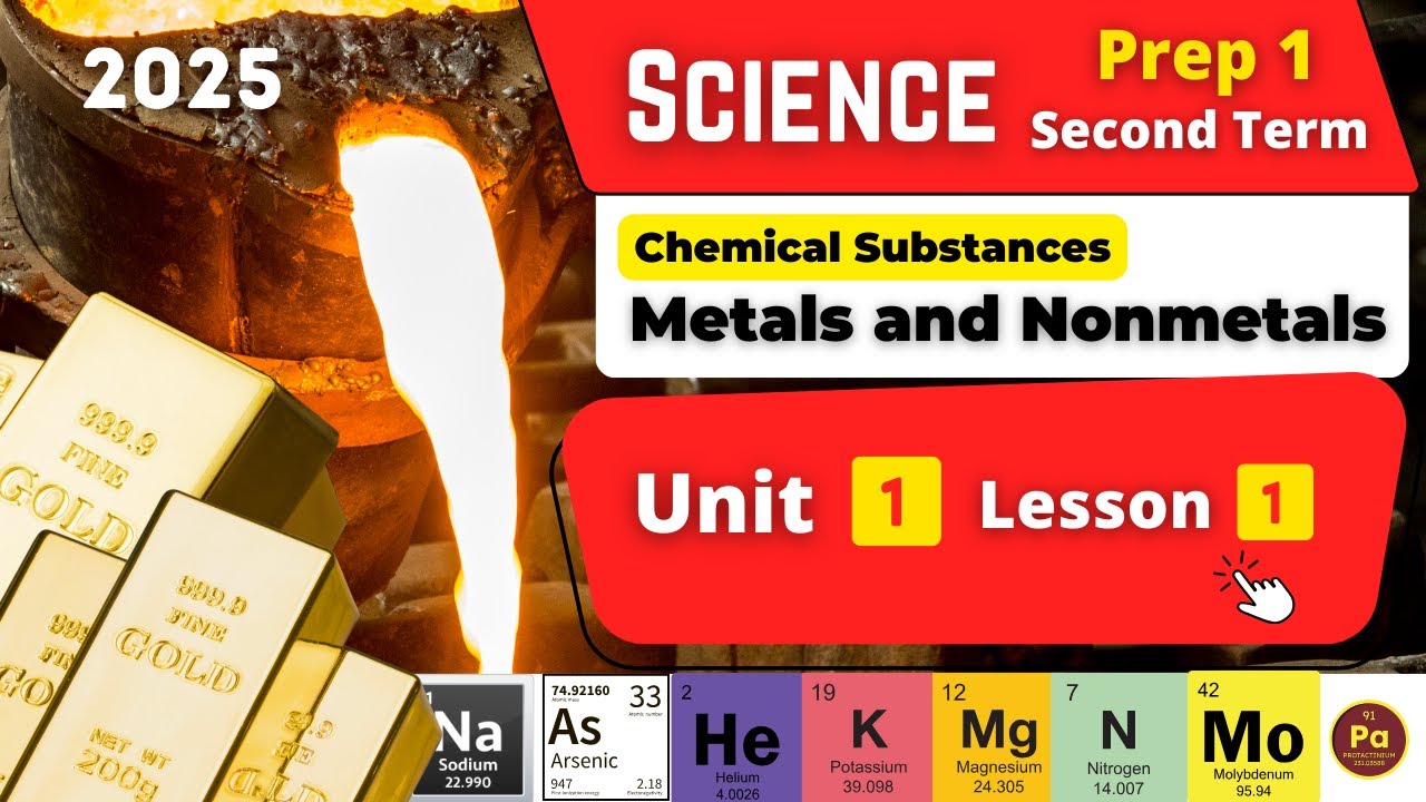 Metals and Nonmetals | Prep.1 | Unit 1 - Lesson 1 | Science