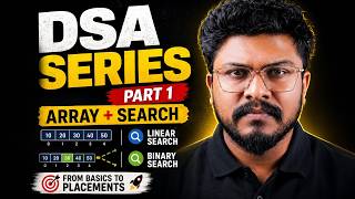 DSA Series Part 1 | Array, Linear Search & Binary Search in One Video | Tamil