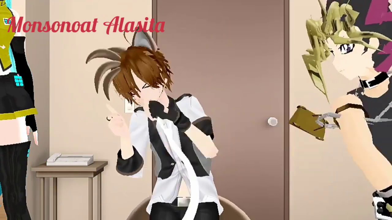 Dont Drink Boba MMD With M.A the Human MikuCoolMix and Yami Yugi - Im lazy to add something