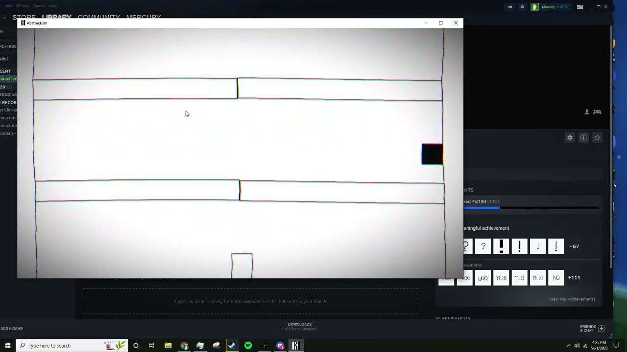Abstractism 100% (infecting my PC with a cryptominer for achievements) -  YouTube