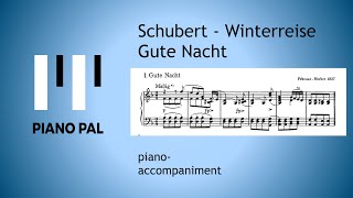 Gute Nacht Winterreise Schubert KARAOKE/ACCOMPANIMENT