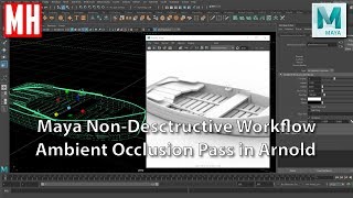 Maya 2019 Non-Destructive workflow, Ambient Occlusion pass in Arnold