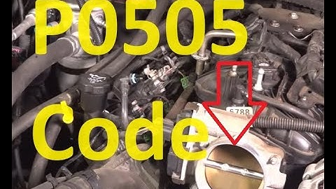 Causes and Fixes P0505 Code: Idle Control System