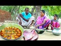 santali traditional cooking CHICKEN KOFTA CURRY recipe prepared for her family||rural village life