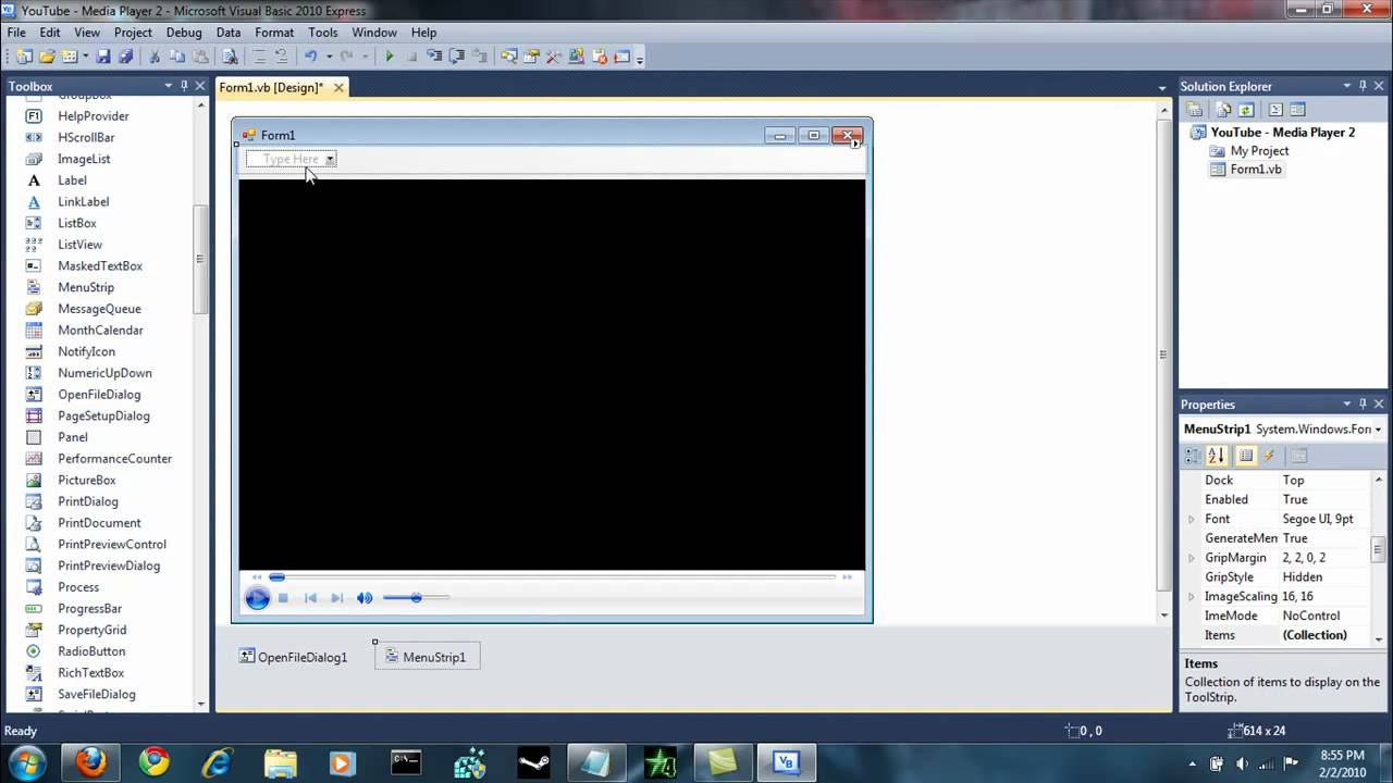 คู่มือ visual studio 2010 ภาษา ไทย  New 2022  Visual Basic 2010 Tutorial - Media Player