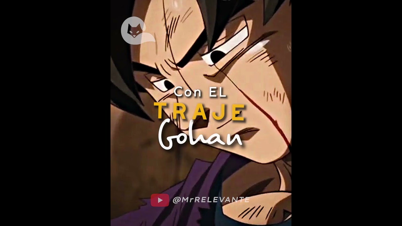 GOKU con el Traje de GOHAN ☠️ #mrrelevante #cine #animation