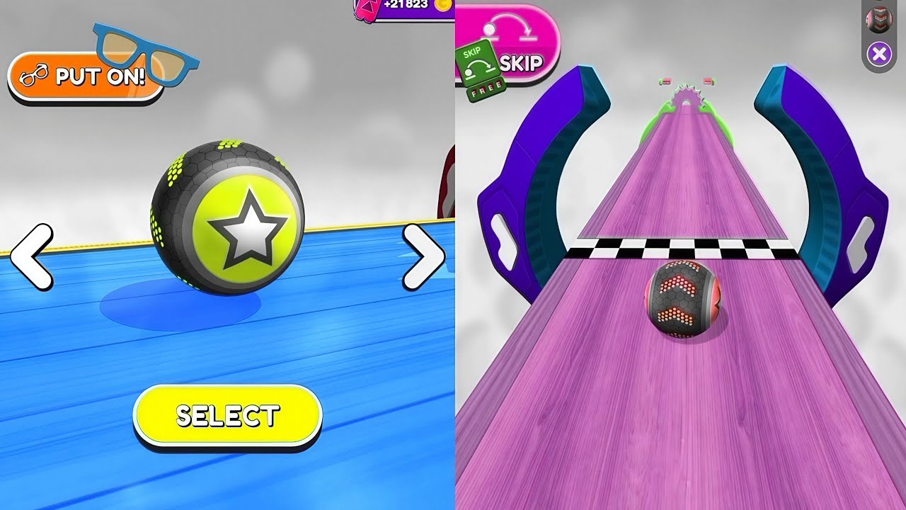 Going Balls Vs Reversed Video Gameplay Super SpeedRun #49