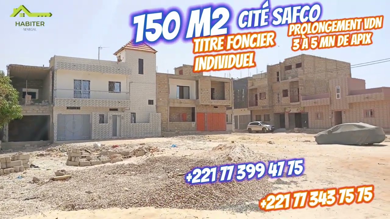 150 M2 TITRE FONCIER INDIVIDUEL À 18 MILLIONS/+221773994775