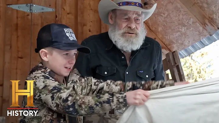 Mountain Men: Tom Teaches 10-Year-Old Hank How to Brain-Tan a Deer Hide (Season 12) | History