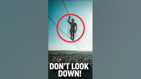 The Unbelievable Courage of High Voltage Linemen #shortsfeed