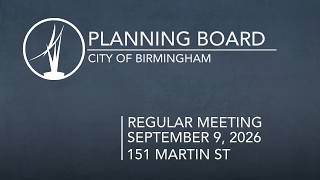 09.09.2026 Planning Board Meeting