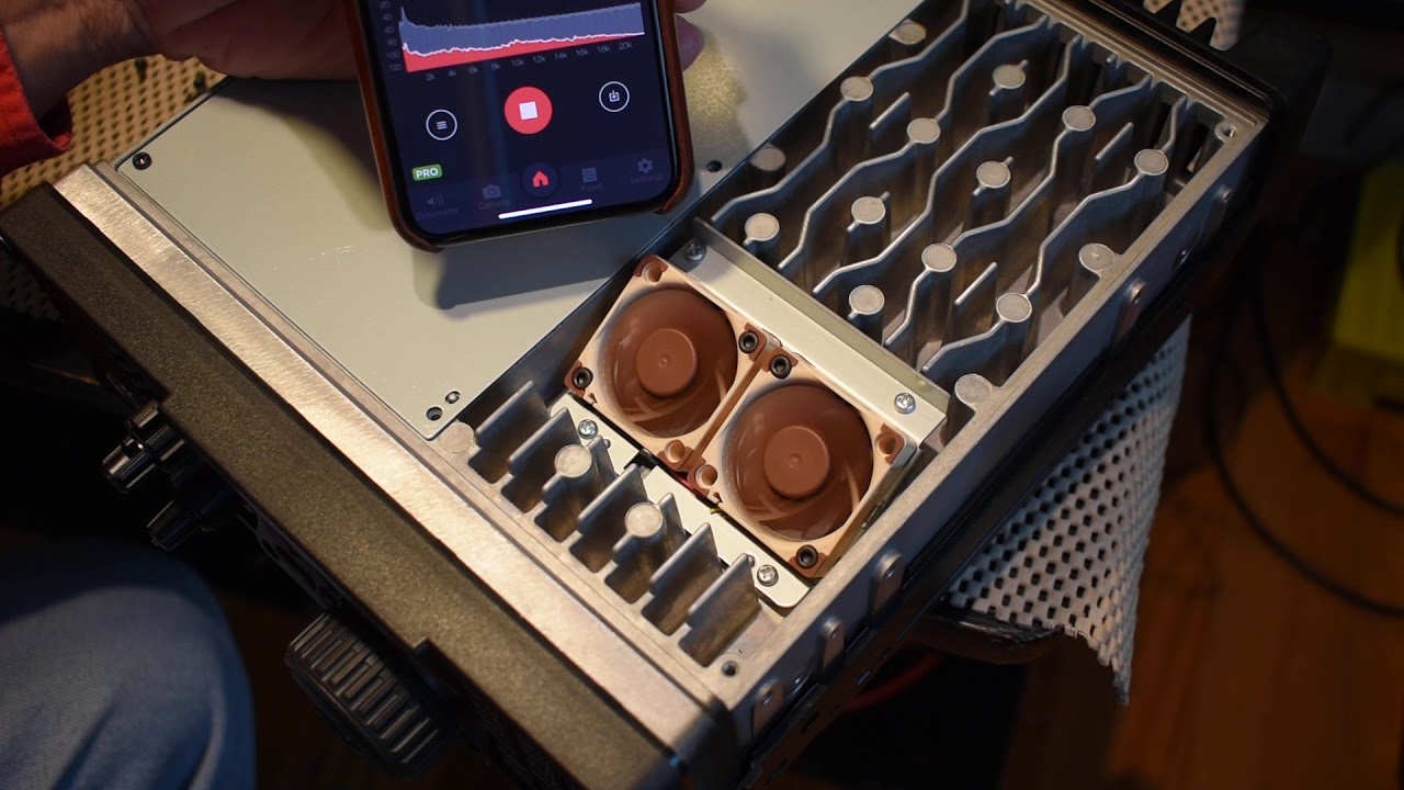 IC-7200 Noise Reduction Part3. Noctua NF-A4x10 FLX fan.