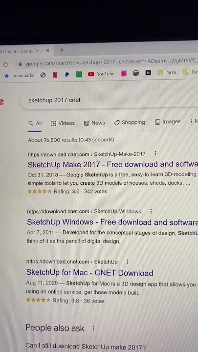 Sketchup 2017 desktop version is still free