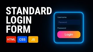 Modern Neon Login Form Design | Pure HTML & CSS | Glowing UI Project 2025