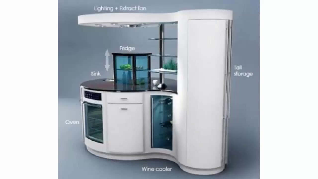 Diseño compacto de la cocina para la gran casa