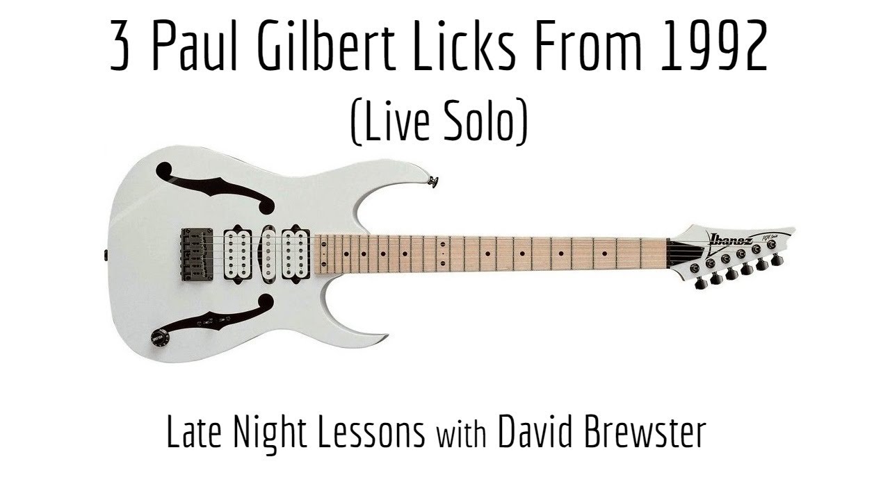 3 Paul Gilbert Licks From 1992