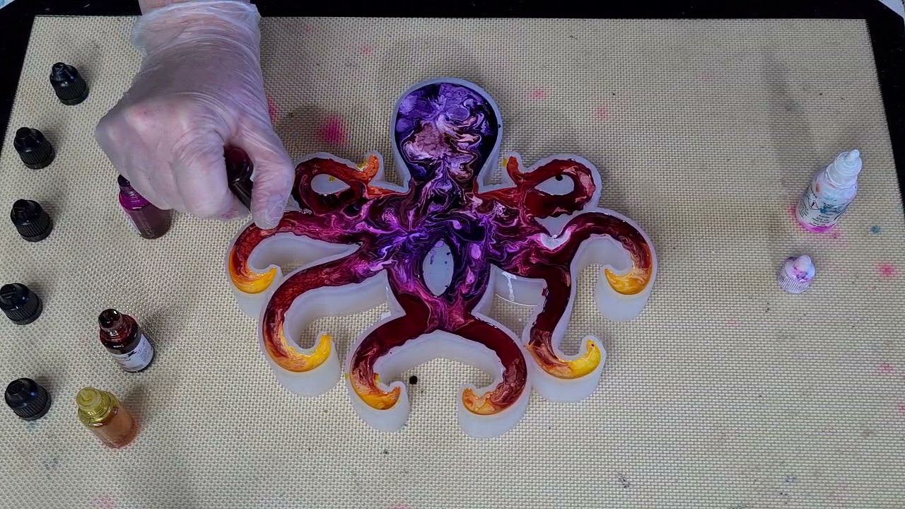 Resin Ink-Colour your Resin art work with Octopus Fluids ink: Octopus Fluids