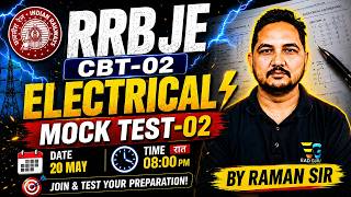 RRB JE CBT-2 Electrical Mock Test-02 | Full Practice Session | Raman Sir