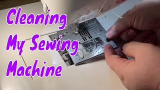 Cleaning My Sewing Machine Before Saturday's Live Stream