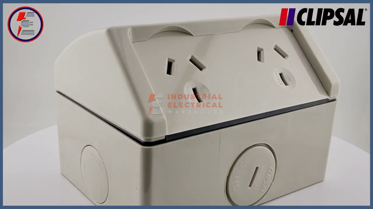 BG Electrical Einzelner 2-Wege-Lichtschalter, wetterfest, für den Außenbereich, IP55, 10 A