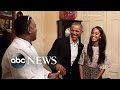malia obama steps in for dad