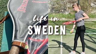 Mostly home vlog with a bit of everything 🎾🧼🌻| living in Stockholm, Sweden