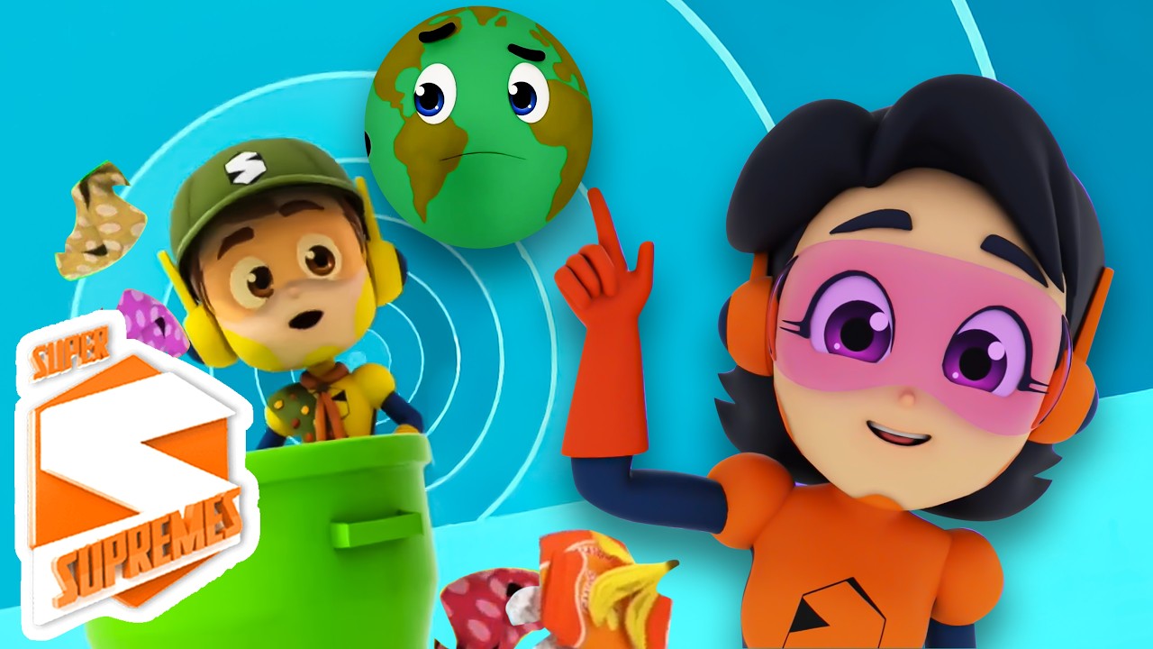 Mantenha Nossos Planetas Limpos Rimas Infantis Educativas e Vídeos Para Crianças