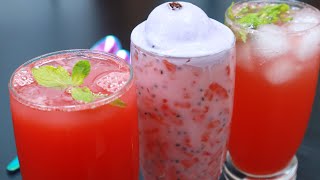 3 കെങ്കേമൻ രുചികളിൽ തണ്ണിമത്തൻ ജ്യൂസ്‌ | 3 Ways Watermelon Juice | Juice Recipes | Summer Drinks