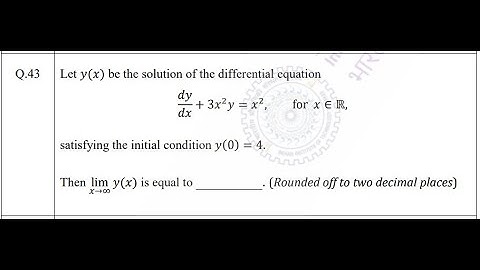 Question No 43|| IIT JAM 2022