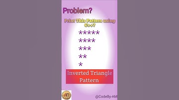 C++ Inverted Triangle Pattern Printing | Learn Coding in 30 Seconds ||  #shorts