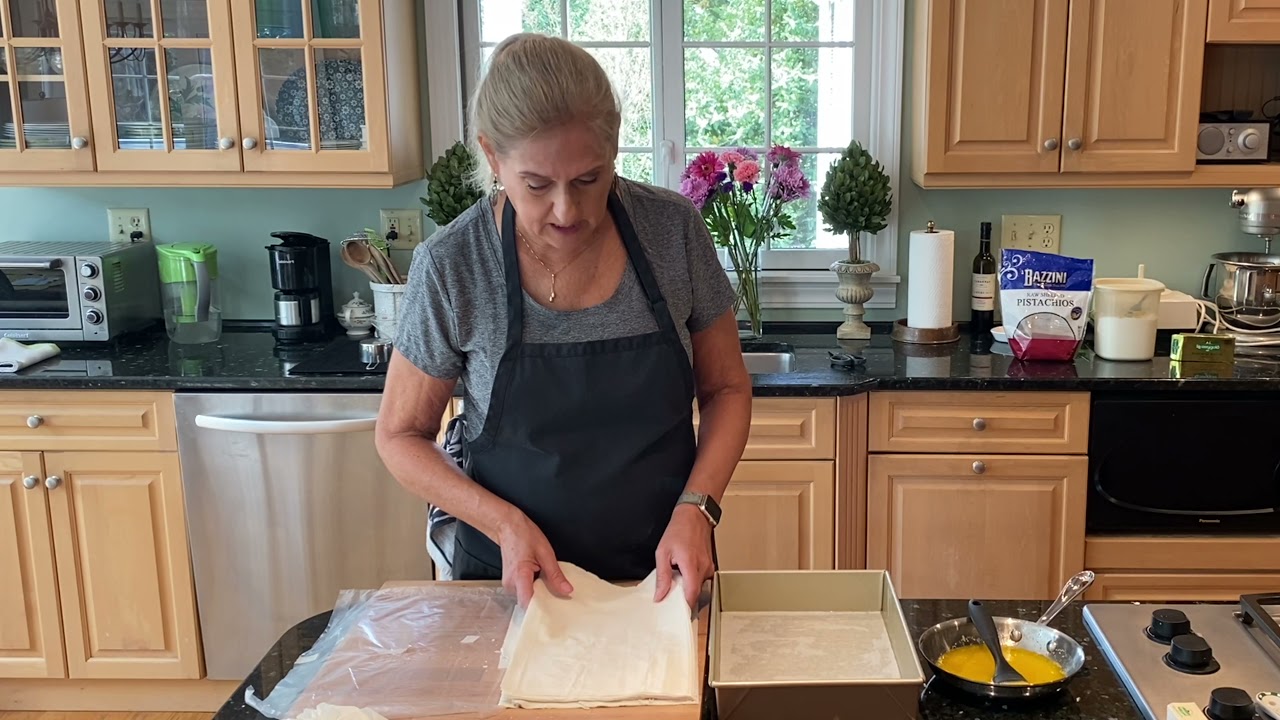 Turkish Baklava - pistachios and buttery flaky pastry, not too sweet, just perfect, easy as can be