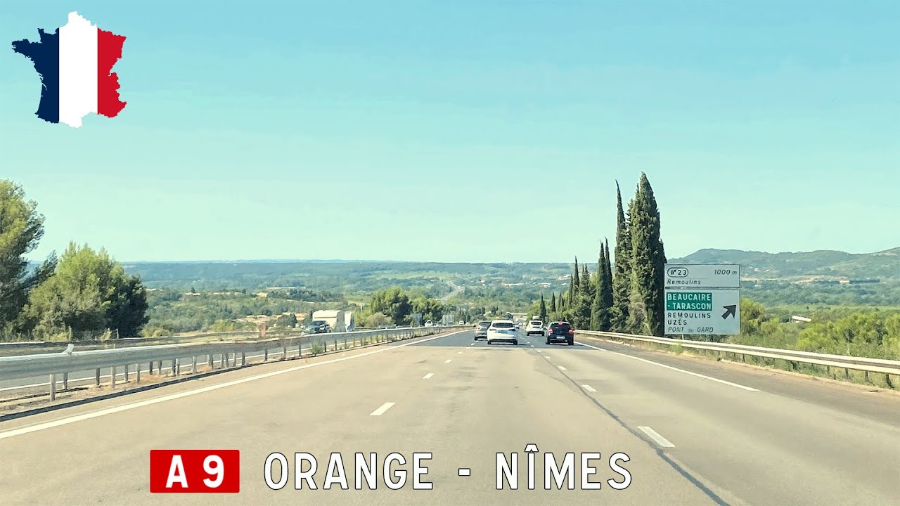 France (F): A9 Orange - Nîmes