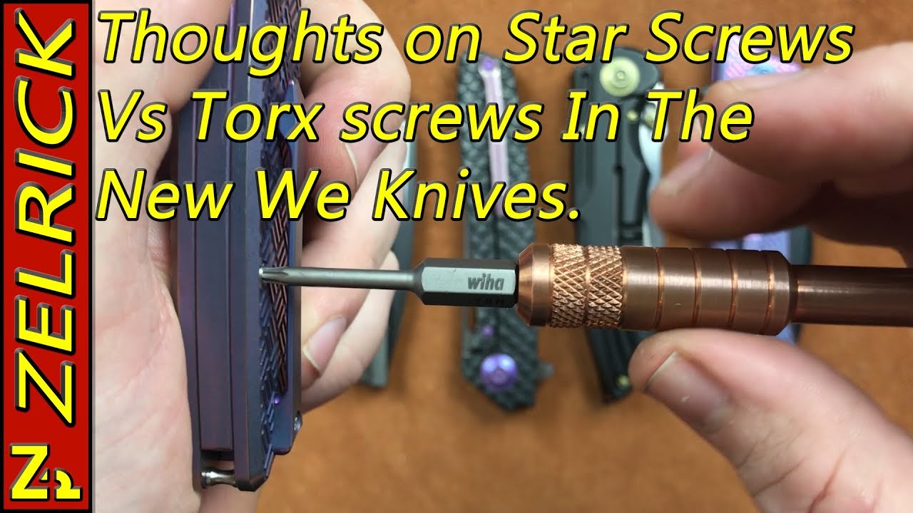 Thoughts on Star and Torx Screws on The New WE Knives YouTube