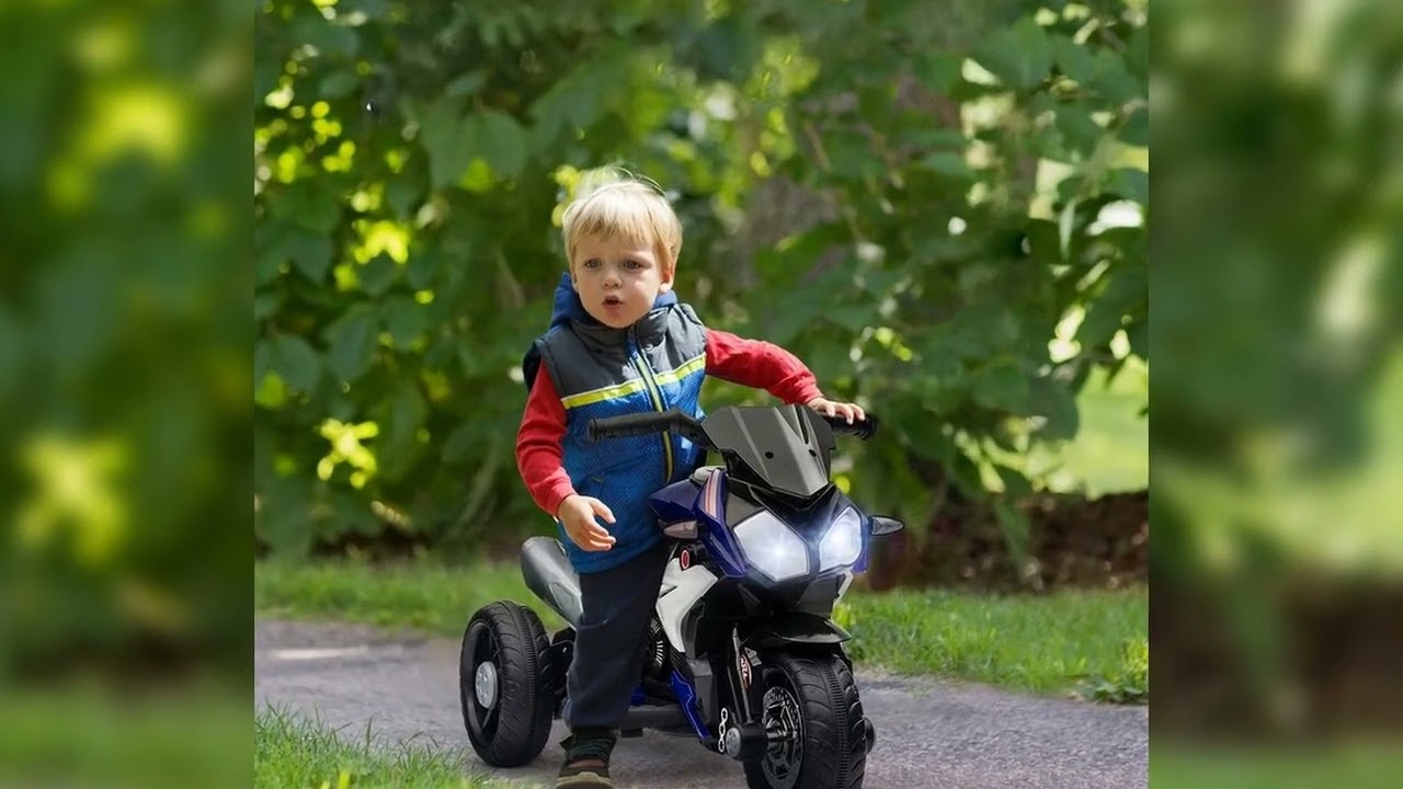 A must-have product! HOMCOM Electric Motorcycle Children + 3 Years With Music Horn Headlights 86x4