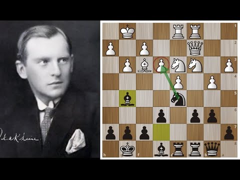 Видео: Александр Алехин в напряженной схватке переигрывает Капабланку! Шахматы.