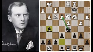 Александр Алехин в напряженной схватке переигрывает Капабланку! Шахматы.