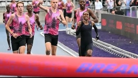 4:6.42 mile? ! Faith Kipyegon sets new World Record in Sub 4mile attempt @runningworkoutbygame4712
