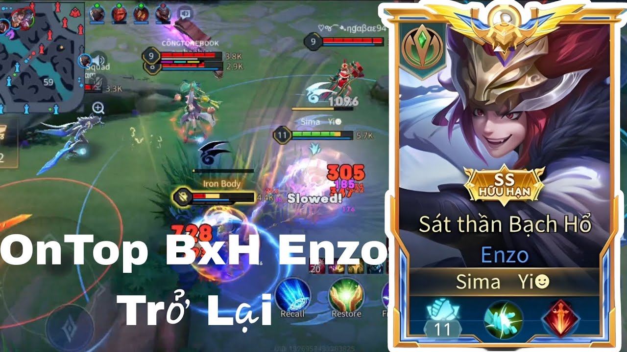 Liên Quân | OnTop BXH Enzo Trở Lại Liệu Rằng Có Thể Góp Mặt BXH VN và Máy Chủ Hay Không?