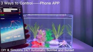 Led Aquarium Light with App Timer Waterproof