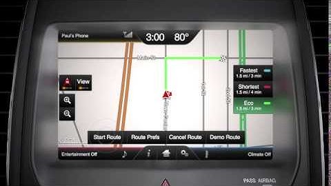 SYNC® with MyFord Touch ®  Navigation  Setting Route│Ford How To Video