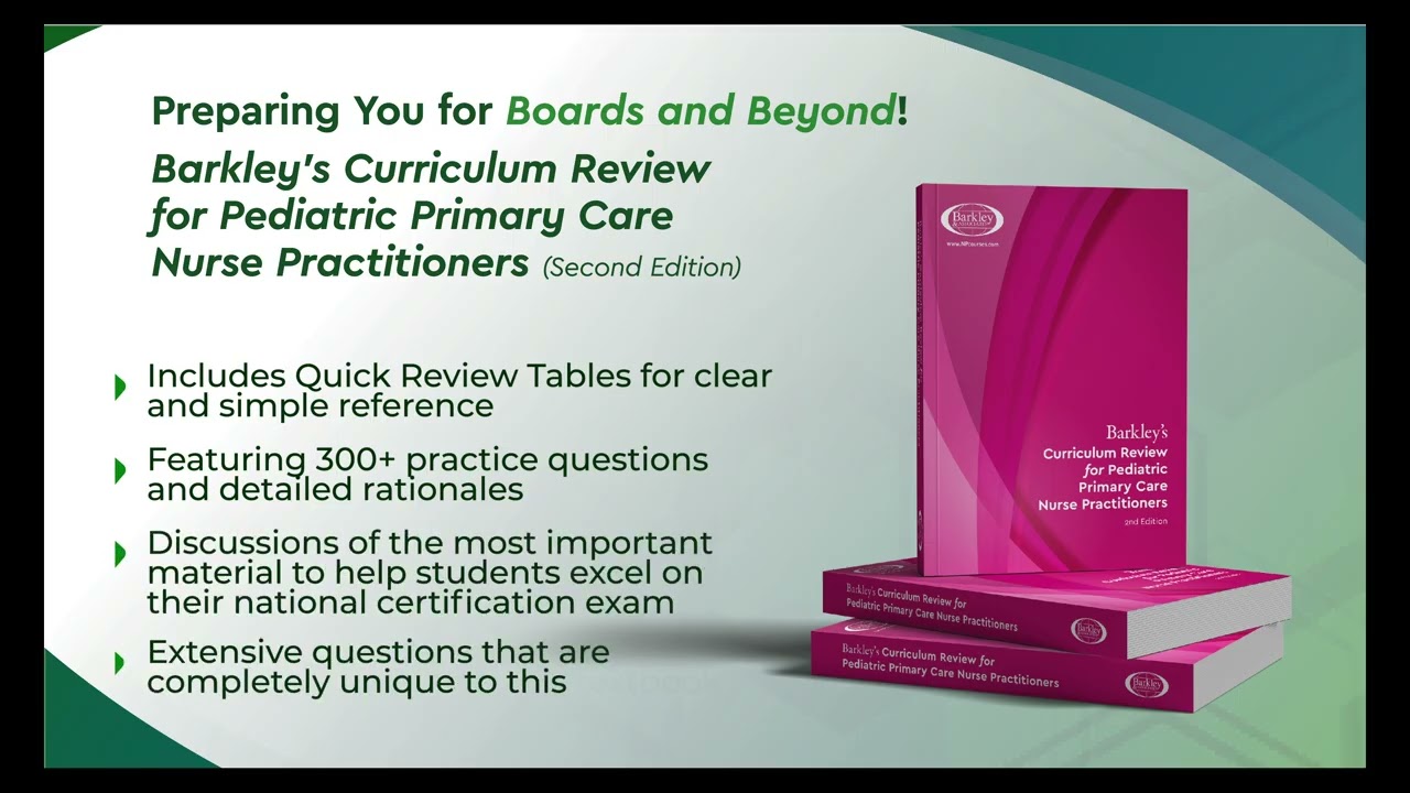 Обзор учебной программы Баркли для педиатрических медсестер-практиков (2-е издание)