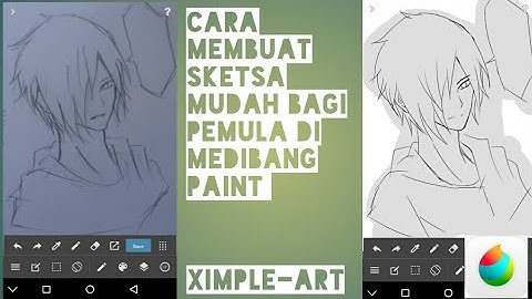 Cara membuat sketsa anime di medibang paint untuk pemula