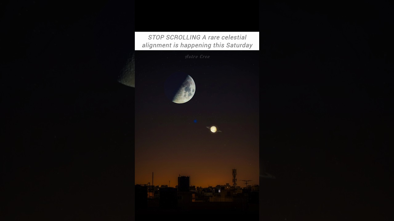 Rare Moon, Saturn and Neptune Alignment | 27 December 2025