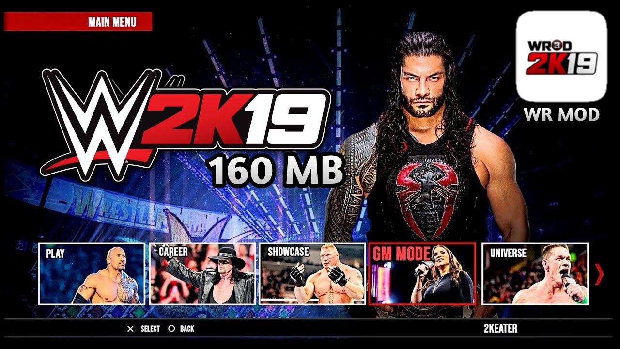 Download Wwe 2k19 Game Mod For Android 160mb Mod In Wrestling