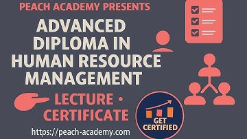 Advanced Diploma in Human Resource Management Training Course Lecture | HR Strategy