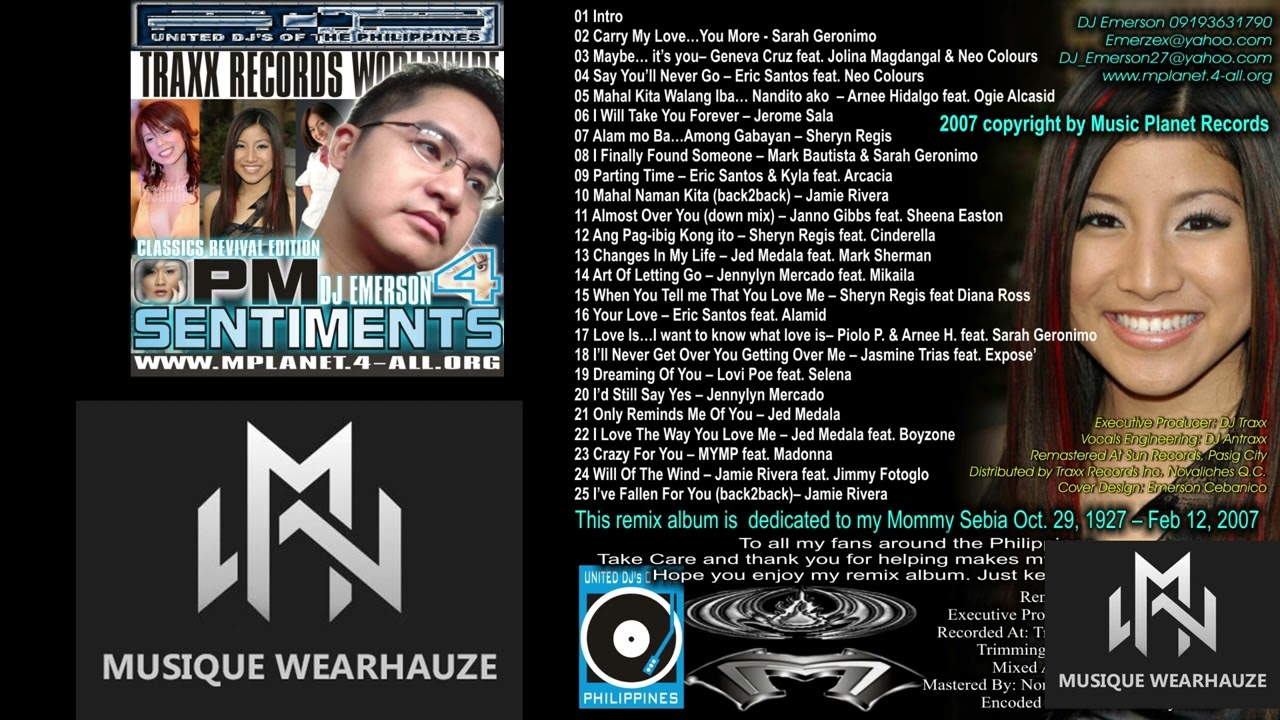 MPLANET - DJ EMERSON  - OPM Sentiments VOL 4 #megamix #opmlovesong #opmremix #opm #opmnonstop