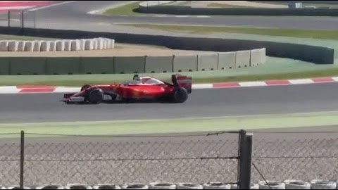 F1 2016 Barcelona Test 2 - Sebastian Vettel in action